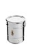 Bild von Stapelbarer Lagerbehälter 35 kg mit Spannring und Dichtung, Edelstahl, Bild 1