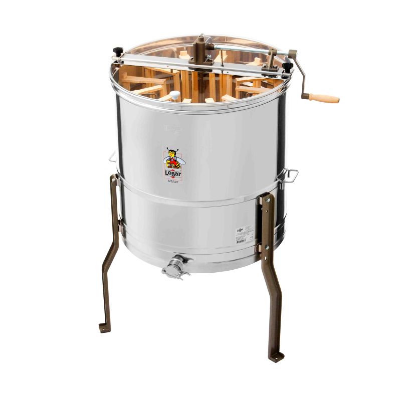 Logar Radialschleuder Handantrieb 12/8 Rähmchen – Kessel Ø 63 cm (Art. Nr. 4550)