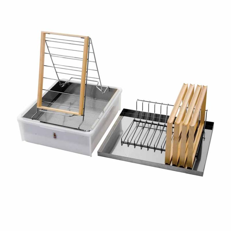 Entdecklungsgeschirr mit Deckel und Wabenablage AŽ